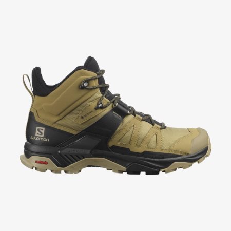 Buty Trekkingowe Męskie Salomon X ULTRA 4 MID GORE-TEX Oliwkowe - PL 0-QKUG